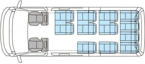 HiAce Commuter Seating Chart