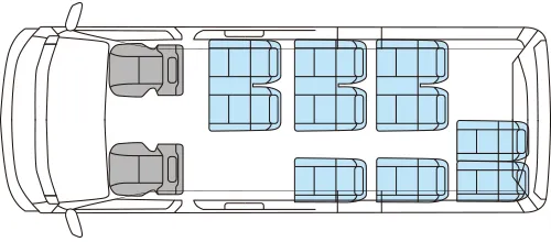 HiAce Commuter Seating Chart