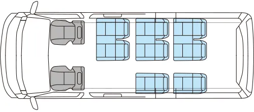 HiAce Commuter Seating Chart