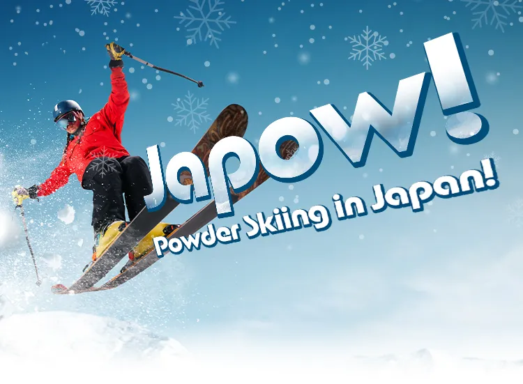 Japow! powder skiing in japan!